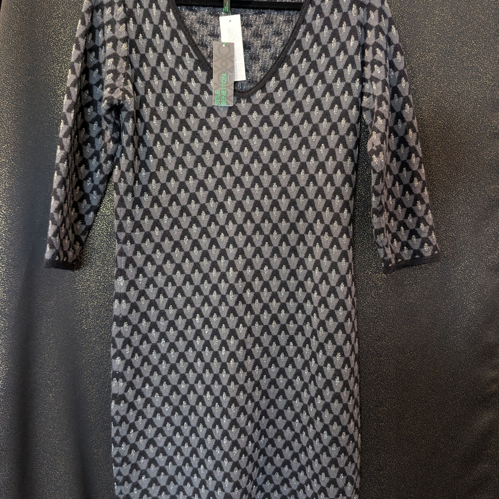 NWT, Stile Benetton Geometric Midi Dress, Size L